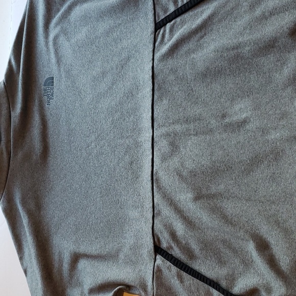 North Face Girl's Long Sleeve Gray Sweatshirt w/Pocket Size M (10/12) - Picture 8 of 13